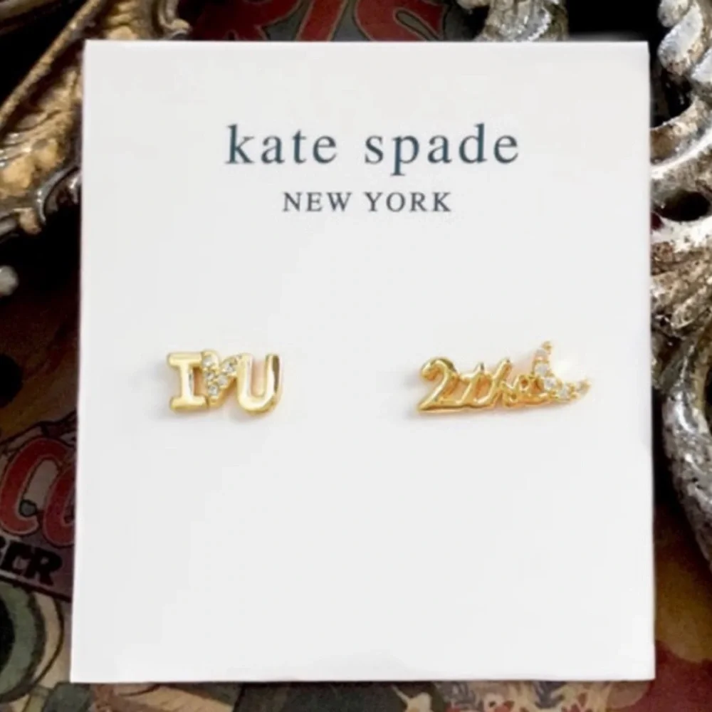 KATE SPADE • True Love I Love You To The Moon Earrings